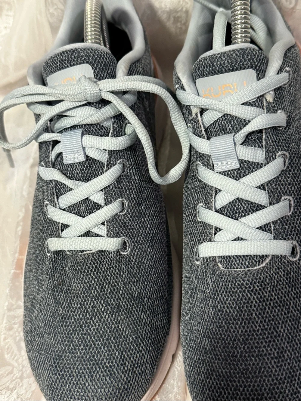 Kuru Flex Via Shoes Women's 9.5 M Mist Blue Apricot Running Walking Sneakers